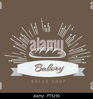 Vintage hand drawn sketch style fresh bread for bakery design. Vector illustration. Stock Vector