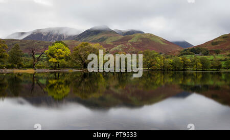 The Tranquility of Lake Buttermere in Autumn Stock Photo