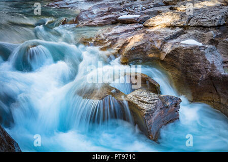 Nigel Creek is a short stream located in the Canadian Rockies of Alberta, Canada. Stock Photo