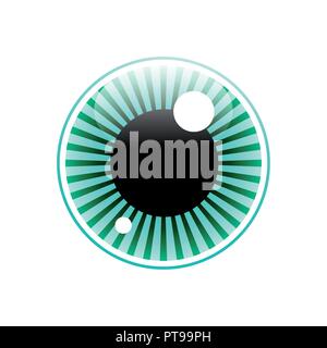Vector sign eye, iris Stock Vector