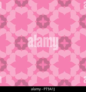 Seamless abstract art pink pattern Stock Vector