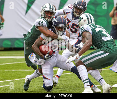 East Rutherford, New Jersey, USA. 7th Oct, 2018. Denver Broncos