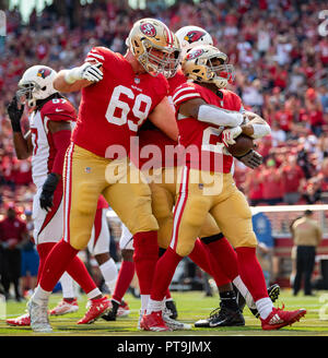 San Francisco 49ers Mike McGlinchey (69) is seen on the sideline during an  NFL football game against the Green Bay Packers, Sunday, Sept. 26, 2021, in  Santa Clara, Calif. (AP Photo/Scot Tucker