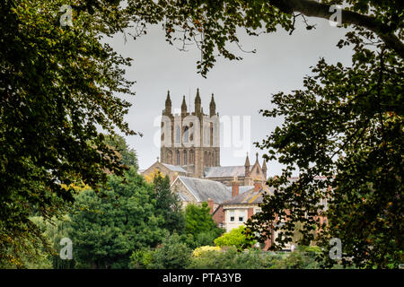 Hereford Cathedral, Hereford, Herefordshire Stock Photo