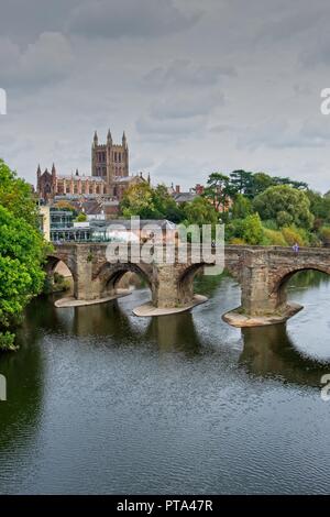 Hereford Cathedral, Hereford, Herefordshire Stock Photo