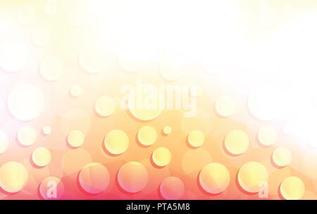 Water drops on bright yellow background, Vector Illustration Stock Vector