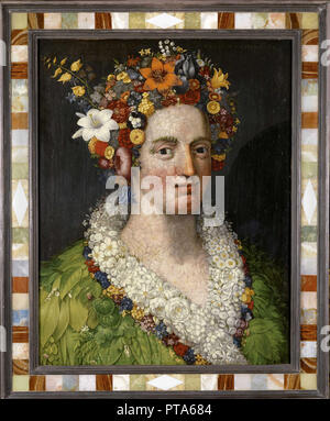 Flora, 1589. Creator: Arcimboldo, Giuseppe (1527-1593). Stock Photo