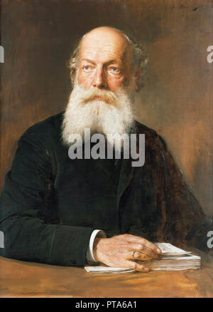 Portrait of Friedrich August Kekulé von Stradonitz, (1829-1896), 1890. Creator: Angeli, Heinrich von (1840-1925). Stock Photo