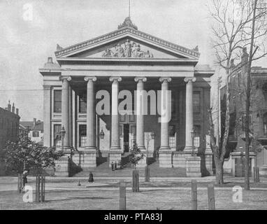 City Hall, New Orleans, Louisiana, antique print 1895 Stock Photo ...