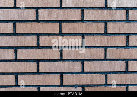 Close up photograph of wall from red brick. Stock Photo