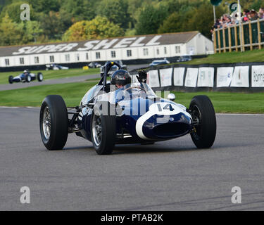 Cooper Climax, Rob Walker Parade, Goodwood Revival 2018, September 2018, automobiles, cars, circuit racing, Classic, competition, England, entertainme Stock Photo