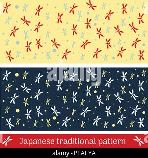 Pattern background design in Japanese style for wallpaper decoration Stock Vector