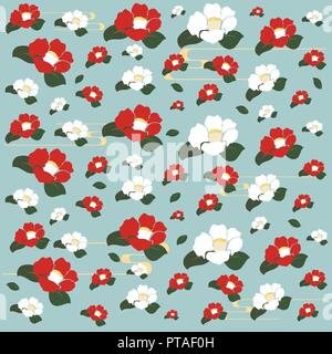 Pattern background in Japanese style design for wallpaper decoration Stock Vector