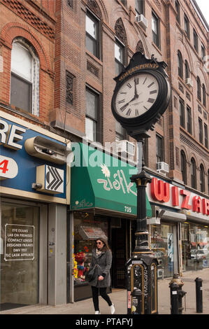 shopping district Greenpoint Brooklyn NYC Stock Photo