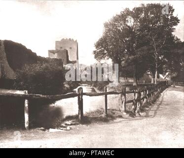 Old Moat, Portchester Castle, Hampshire, 1894. Creator: Unknown. Stock Photo