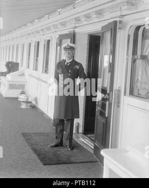 Prince Arthur on board 'HMY Victoria and Albert', c1925. Creator: Kirk & Sons of Cowes. Stock Photo