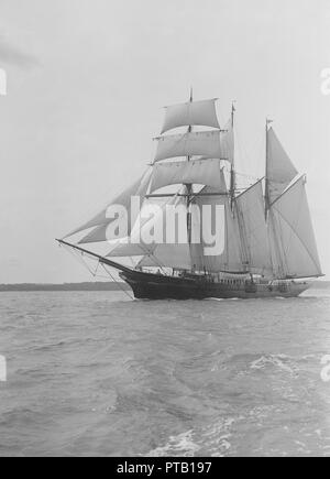 The auxiliary sailing ship 'Sunbeam', 1911. Creator: Kirk & Sons of Cowes. Stock Photo