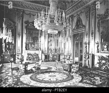 Interior of the Throne Room, Buckingham Palace, Westminster, London ...