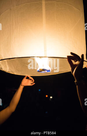 Latern Festival in Chiang Mai, Thailand Stock Photo