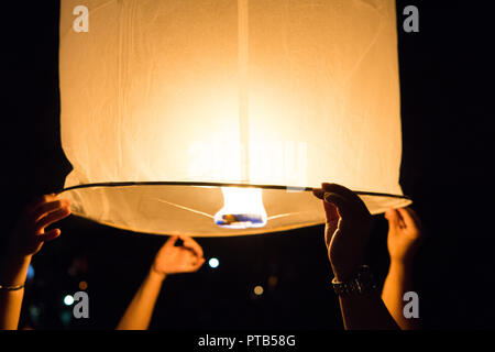 Latern Festival in Chiang Mai, Thailand Stock Photo