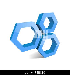 Vector abstract sign beehive Stock Vector