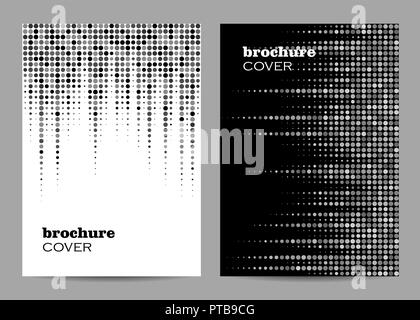 Brochure template layout design. Abstract dotted background Stock Vector