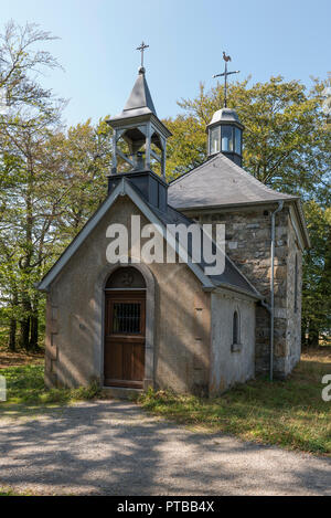 Chapelle Fischbach sur la Fagnes in the belgium ardennes Stock Photo