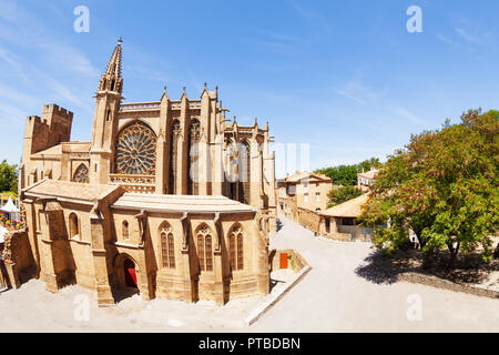 Basilica of Saints Nazarius and Celsus in the citadel of Carcassonne, France Stock Photo