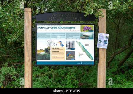 Avon Valley local nature reserve Salisbury Wiltshire UK Stock Photo