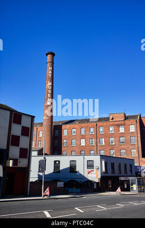 The hat museum chimney in Stockport Stock Photo