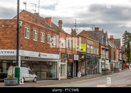 Main streets of Studley, Warwickshire, UK Stock Photo