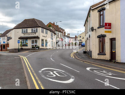 Main streets of Studley, Warwickshire, UK Stock Photo