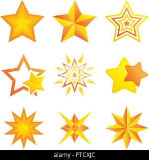 illustration of different stars Stock Vector Image & Art - Alamy