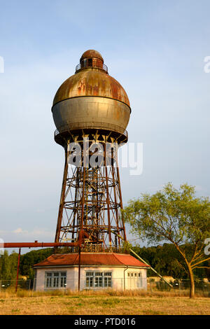 Historical water tower, built in 1921, Ilseder Hütte, Ilsede, Peine, Lower Saxony, Germany Stock Photo