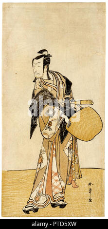 Katsukawa Shunsho, The Actor Ichikawa Danjuro V as a Mendicant Monk, Circa 1768-1792 Woodblock print, Museum of Fine Arts, Houston, USA. Stock Photo