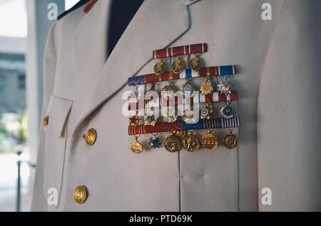 Uniforms of Josip Broz Tito, Museum of Yugoslavia, Belgrade, Serbia, Balkans, September 2018 Stock Photo
