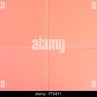 lovely pink bathroom tiles pattern texture macro closeup background Stock Photo
