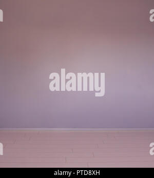 Empty modern style chamber room purple stone wall background very rustic Stock Photo