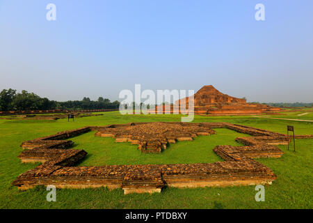 Paharpur Buddhist Monastery at Paharpur village in Badalgachhi Upazila under Naogaon District of Bangladesh. It is among the best-known Buddhist vihar Stock Photo