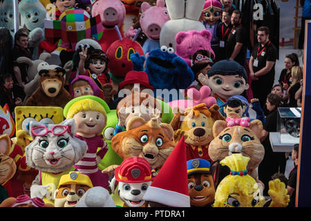 Character and mascots participating in a parade at the Brand Licensing  Europe 2013 exhibition, Europe's largest and most prestigious licensing  event at Olympia in west London Stock Photo - Alamy