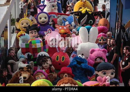 London 09 October 2018 The highly expected Costume Character Parade took  place in the great hall at the Brand Licensing Europe London Olympia  2018@Paul Quezada-Neiman/Alamy live News Stock Photo - Alamy