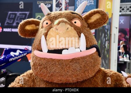 Olympia, London, UK. 9th October, 2018. The Gruffalo,Brand Licensing Europe,Olympia,London.UK Credit: michael melia/Alamy Live News Stock Photo