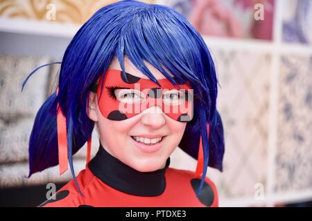 Olympia, London, UK. 9th October, 2018. Cat Noir,Tales of Ladybug,Brand Licensing Europe,Olympia,London.UK Credit: michael melia/Alamy Live News Stock Photo