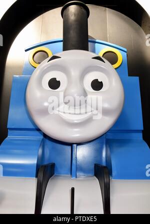 Olympia, London, UK. 9th October, 2018. Thomas The Tank Engine,Brand Licensing Europe,Olympia,London.UK Credit: michael melia/Alamy Live News Stock Photo