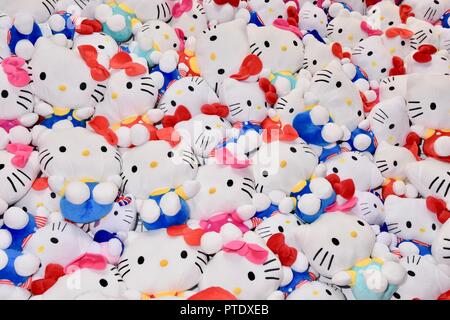 Olympia, London, UK. 9th October, 2018. Hello Kitty Toys,Brand Licensing Europe,Olympia,London.UK Credit: michael melia/Alamy Live News Stock Photo