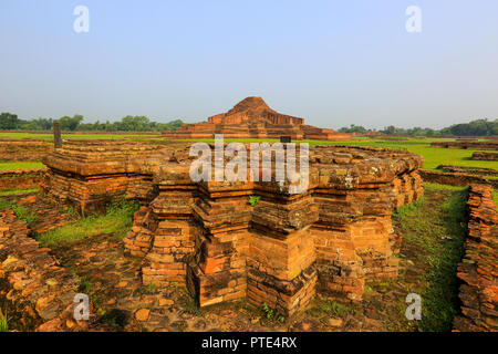 Paharpur Buddhist Monastery at Paharpur village in Badalgachhi Upazila under Naogaon District of Bangladesh. It is among the best-known Buddhist vihar Stock Photo