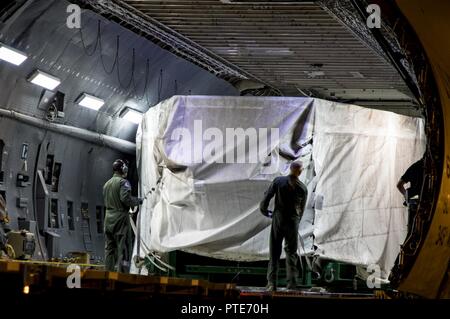 A C5 Galaxy from the 60th Air Mobility Wing at Travis Air Force Stock