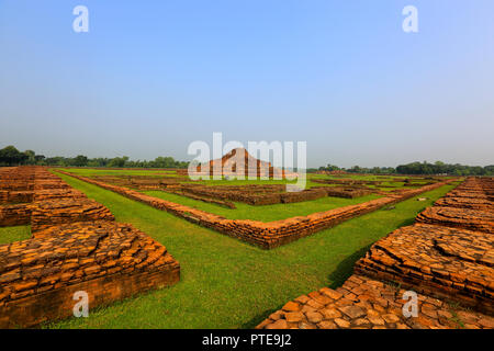 Paharpur Buddhist Monastery at Paharpur village in Badalgachhi Upazila under Naogaon District of Bangladesh. It is among the best-known Buddhist vihar Stock Photo