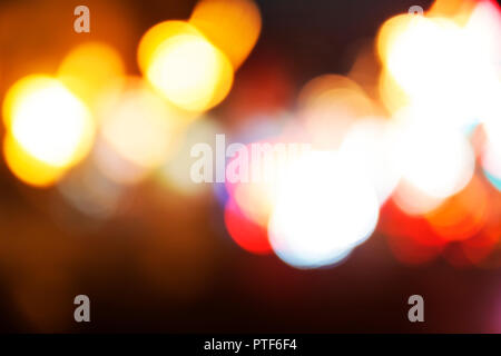 Abstract blur image of Night light bokeh Stock Photo