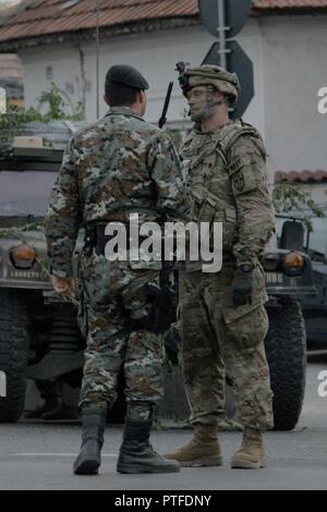 A U.S. Soldier, assigned to 709th Military Police Battalion, provides ...